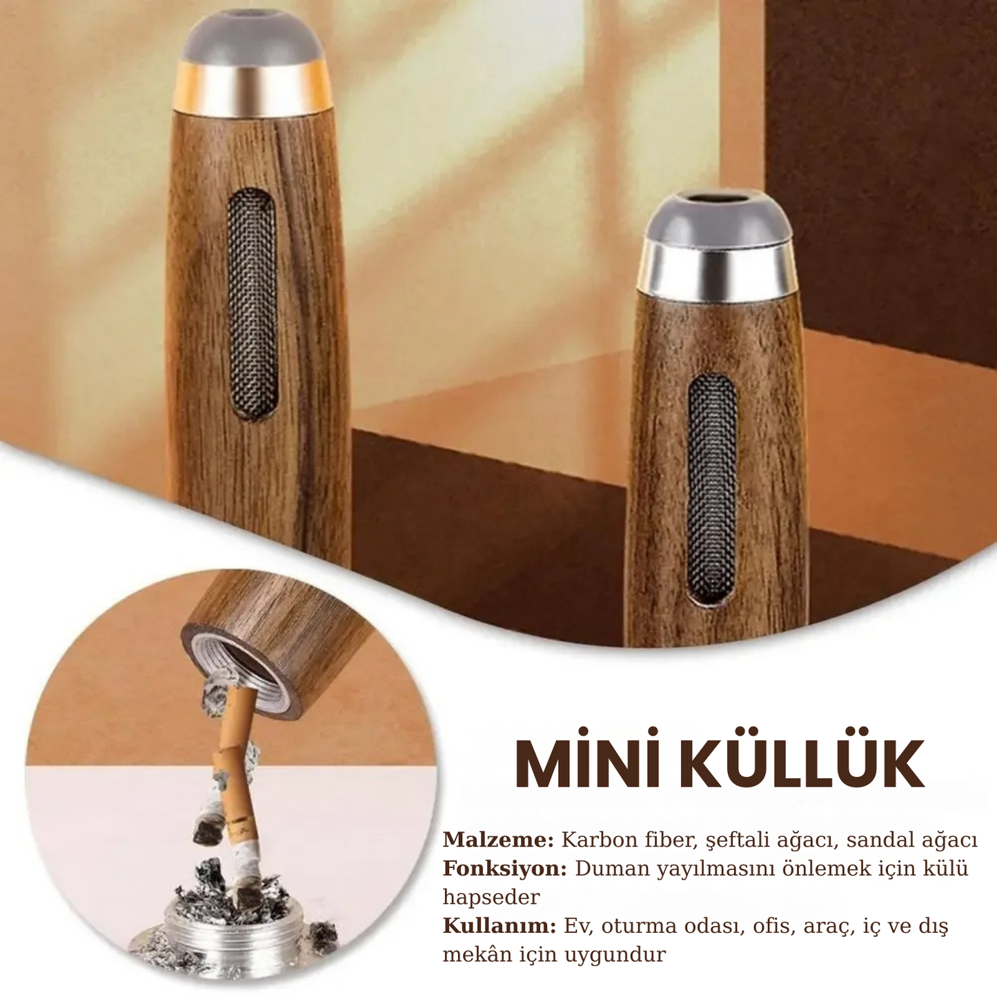 KülBox Taşınabilir Mini Küllük